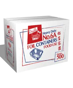 NO. 6 FOIL CONTAINERS AND LIDS   500