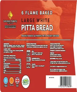 GAS PACK PITTA BREAD X 18  LARGE