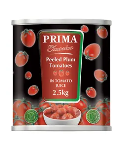 PRIMA  PLUM TOMATOES   X  6  X 2.55KG