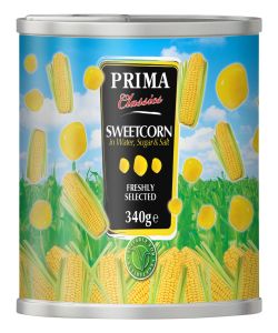 PRIMA  SWEETCORN 12 X 340G